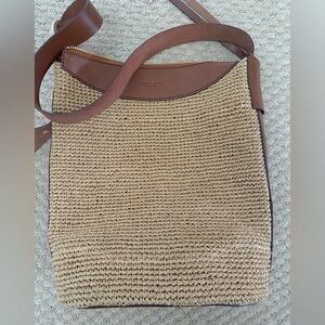 rag & bone Raffia Straw Belize Bucket Bag